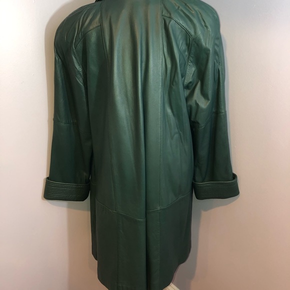 Vintage Leather Swing Coat,  Tibor, Medium NWOT - Picture 2 of 7
